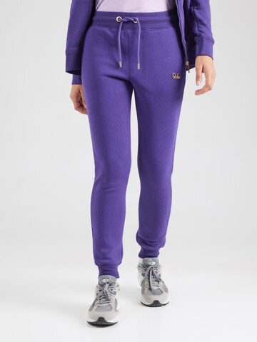 19V69 ITALIA Tapered Broek in Lila: voorkant