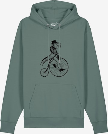 Pull-over 'T-Rex auf Fahrrad' Watapparel en vert : devant