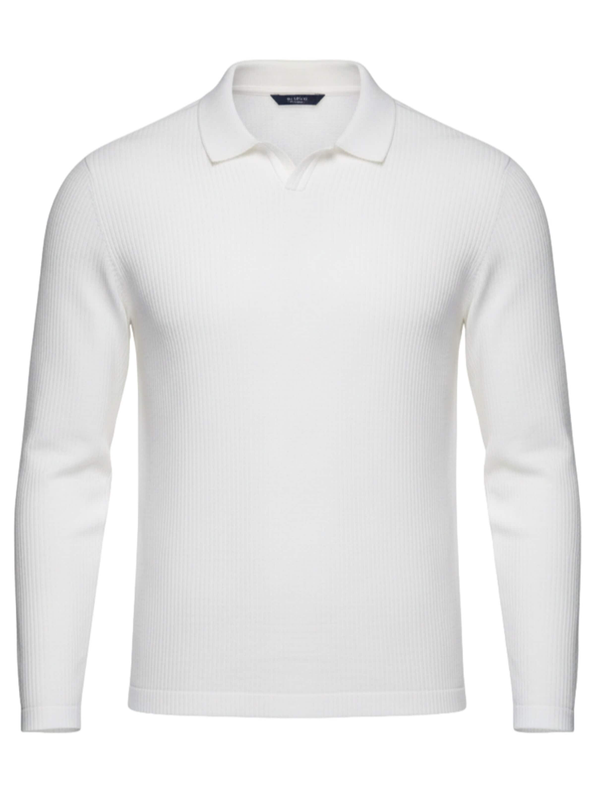 Ombre Shirt‌ in Weiß: Vorderseite