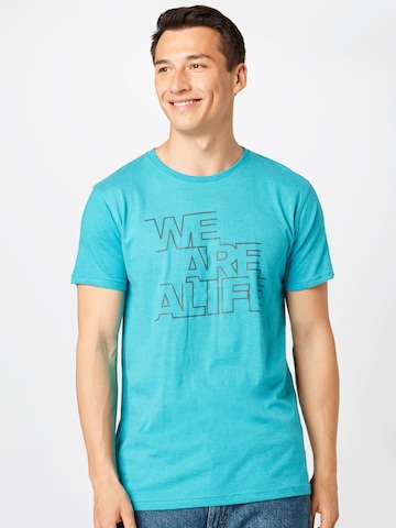 Alife and Kickin T-Shirt in Blau: predná strana
