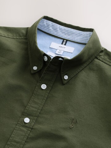Next Regular fit Button Up Shirt in Green