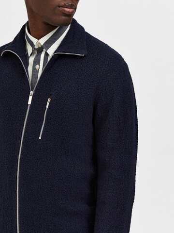 SELECTED HOMME Knit Cardigan 'Josh' in Blue