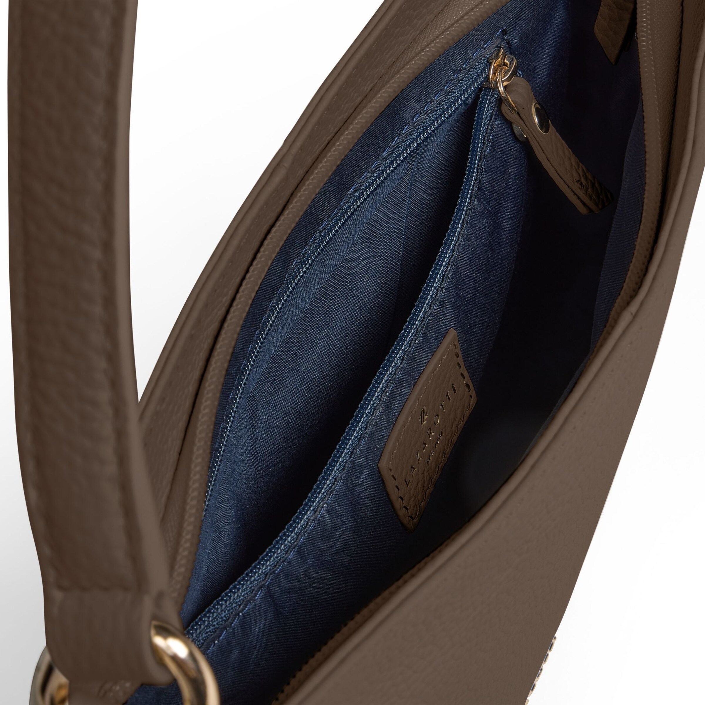 Lazarotti Schultertasche 'Bologna' in Braun