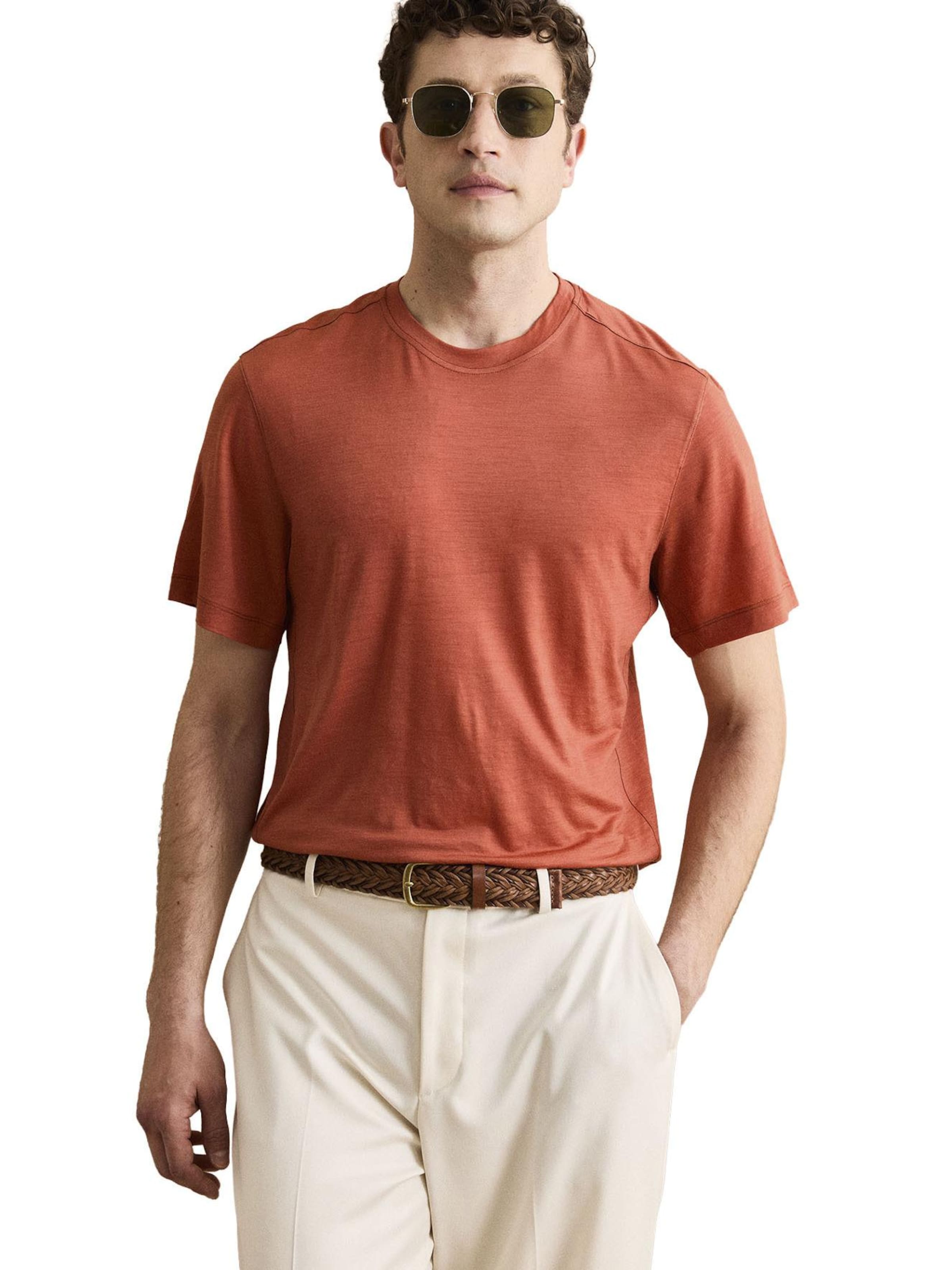 Il Lanificio Performance Shirt in Red: front