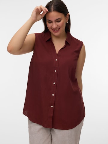 Vero Moda Curve Blouse 'MYMILO' in Red: front