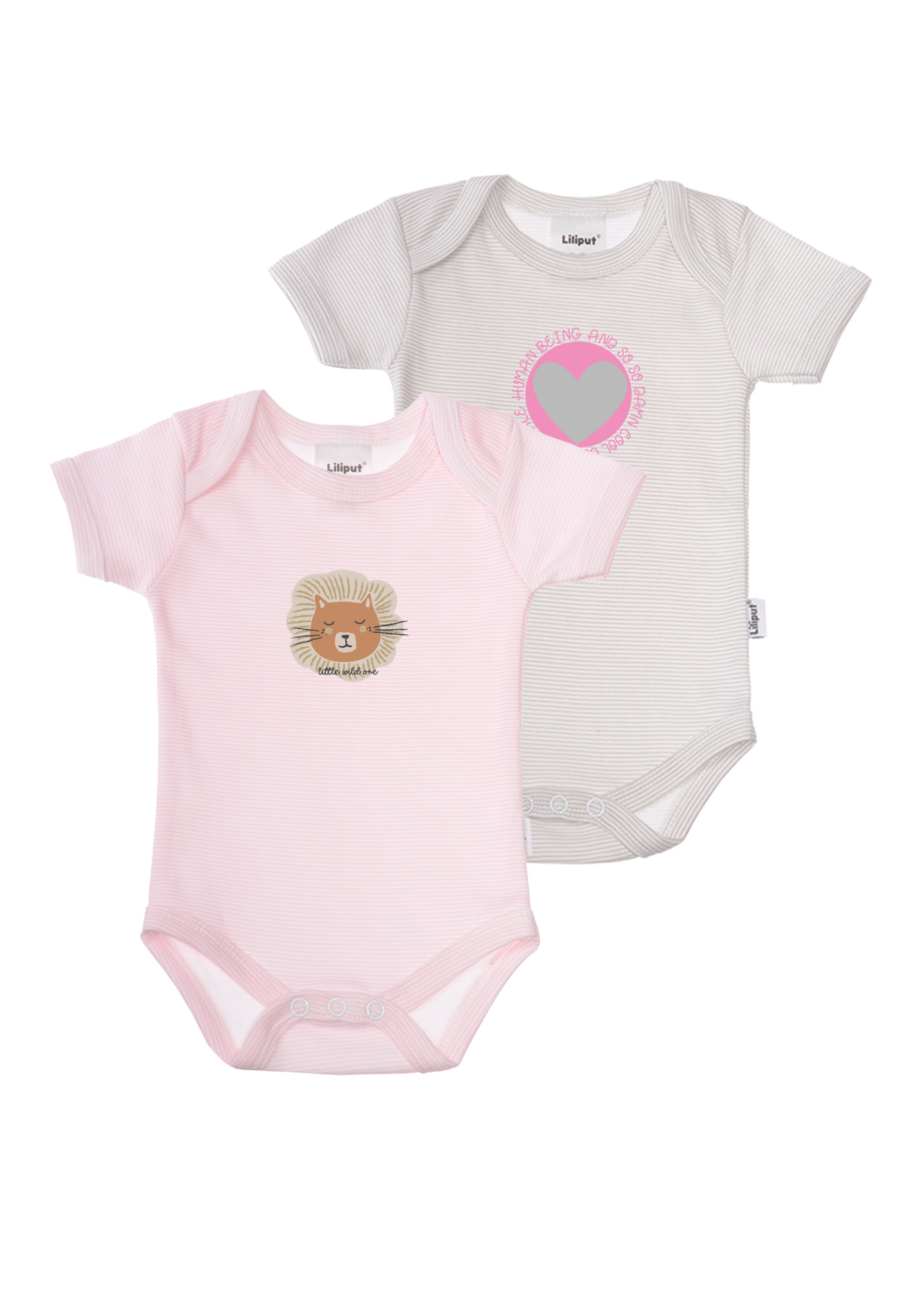 LILIPUT Body 'Löwe' in Grau: Vorderseite