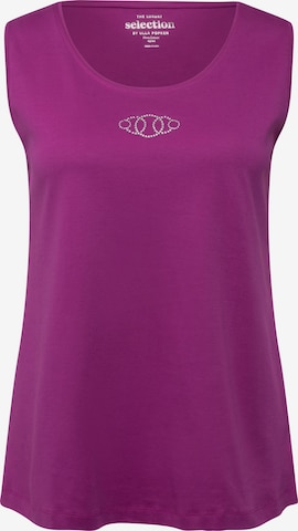 Ulla Popken Top in Lila: voorkant