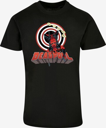 ABSOLUTE CULT Shirt 'Deadpool - Upside Down' in Black: front