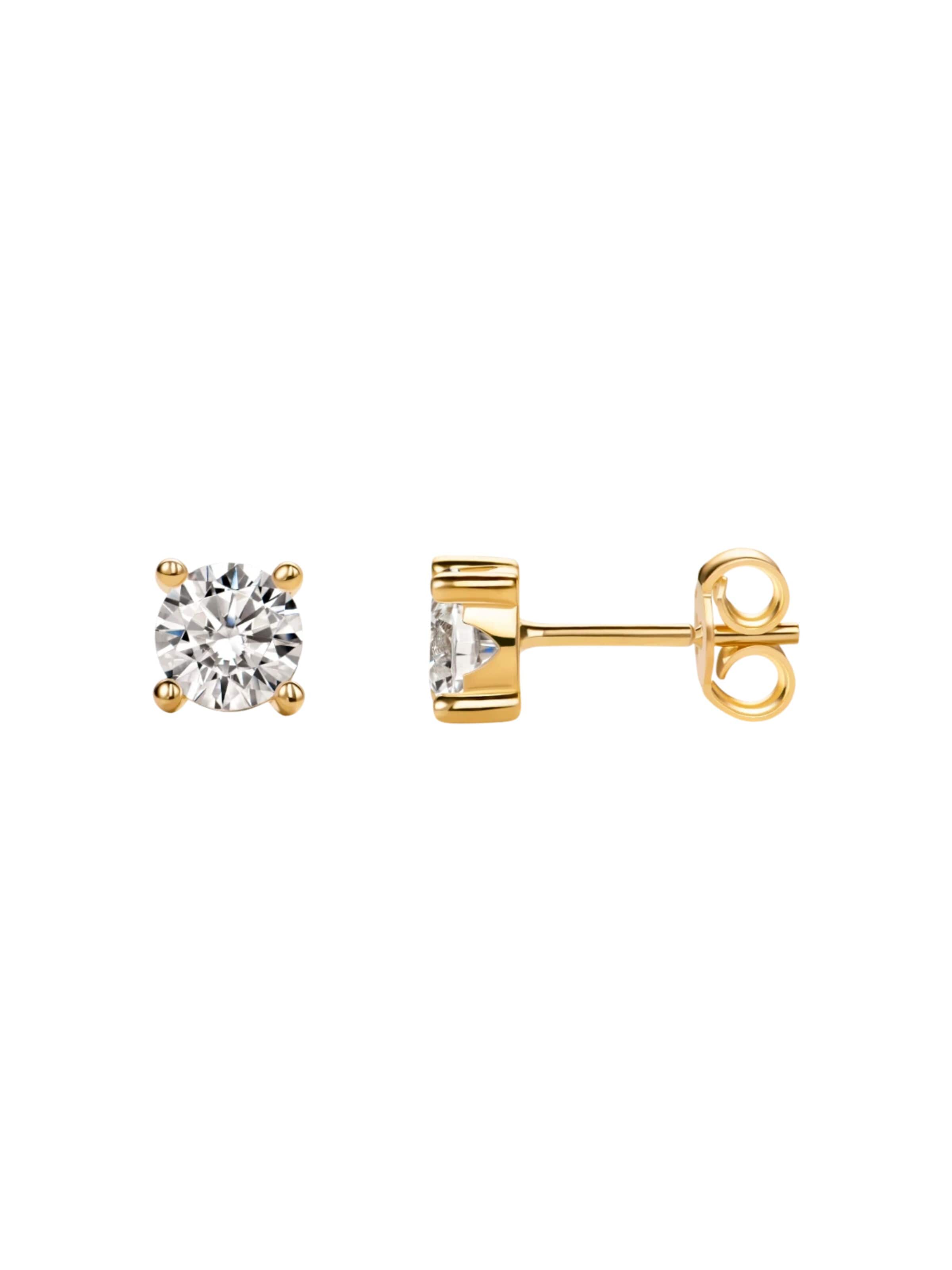 Orecchini 'Ohrringe aus 585 Gelbgold' di DIAMANT LETERNEL in oro: frontale