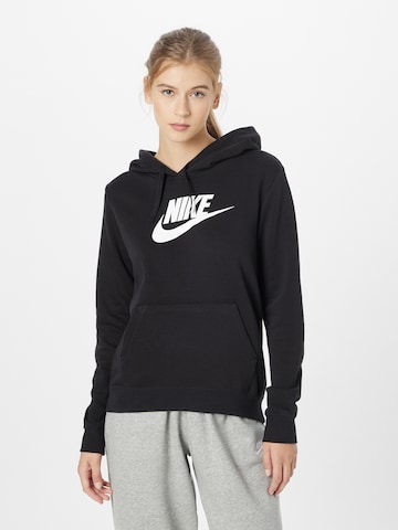 Nike Sportswear Суичър в черно: отпред