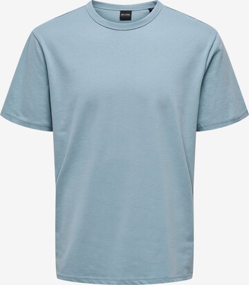 T-Shirt 'Smart Life' Only & Sons en bleu : devant