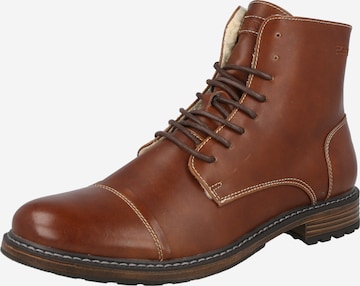 ESPRIT Lace-Up Boots in Brown: front