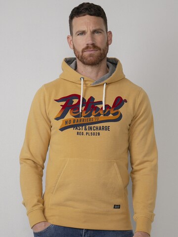 Petrol Industries Sweatshirt in Yellow: front