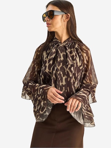 Chemisier Bianco Lucci en marron