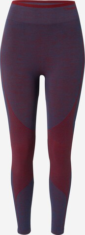 Skinny Pantalon de sport 'ALY' Hummel en rouge : devant