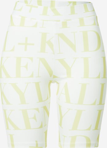 KENDALL + KYLIE Leggings in White: front