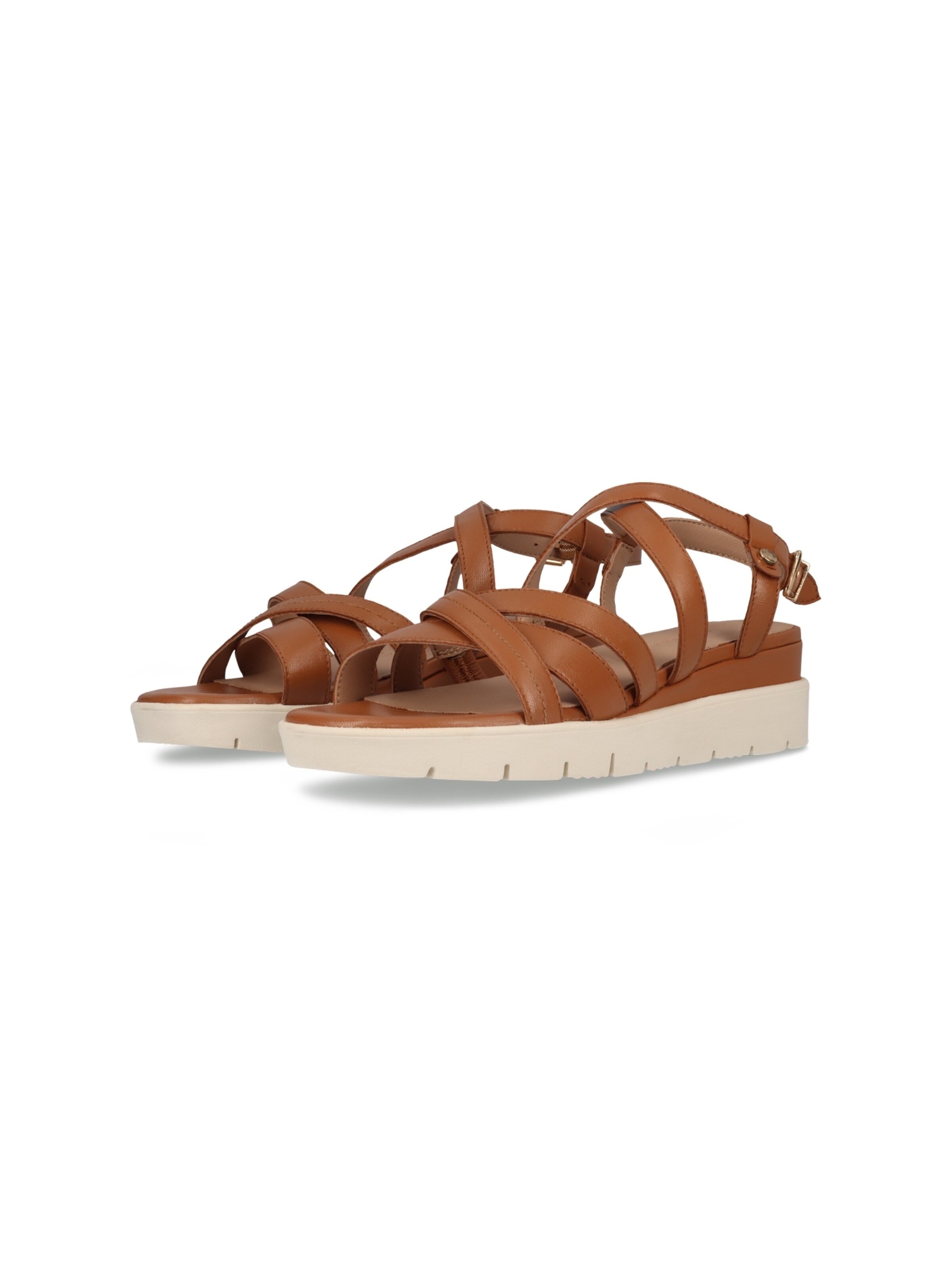 SALAMANDER - Sandálias com tiras em castanho