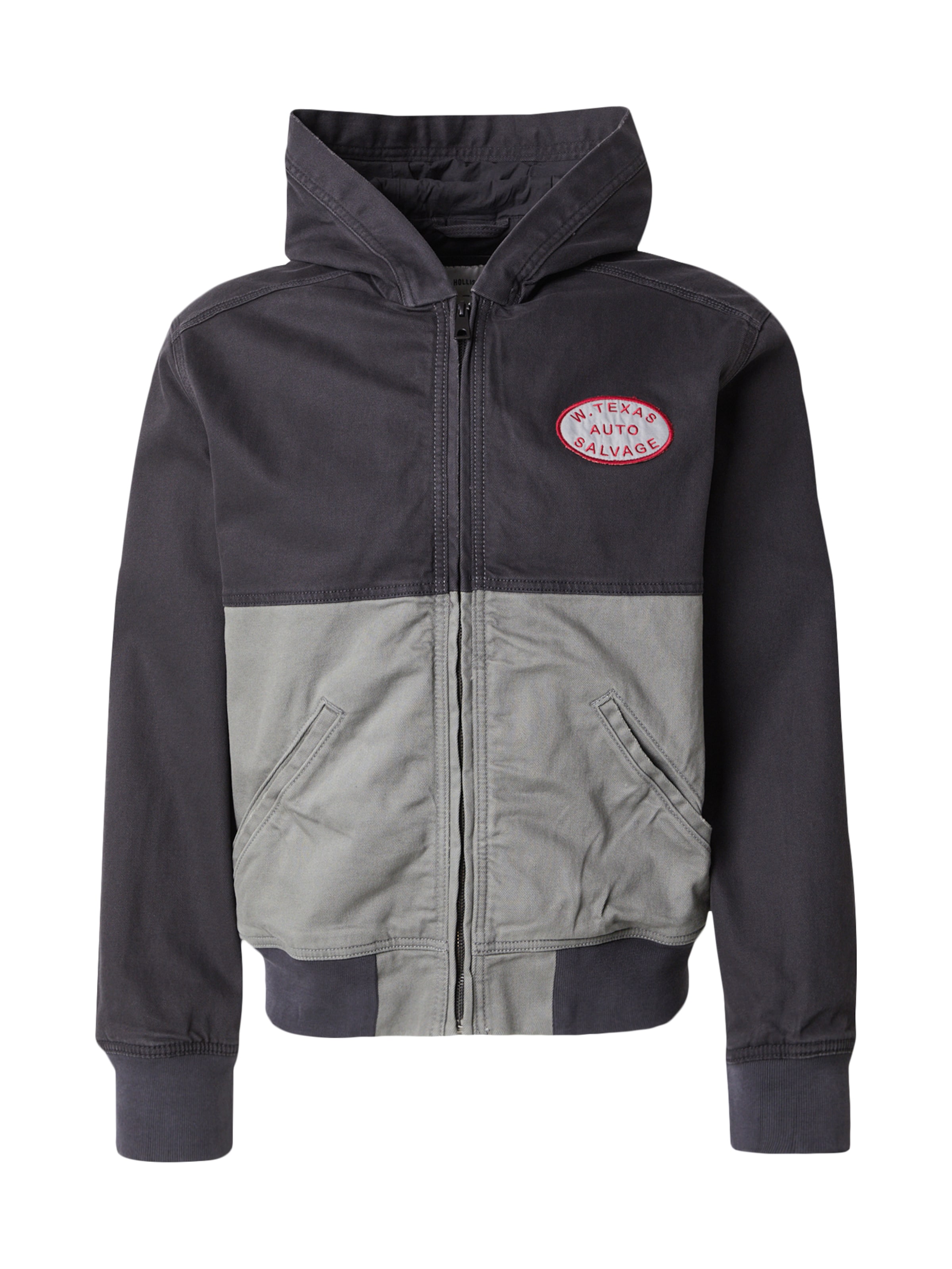 Geacă de primăvară-toamnă de la HOLLISTER pe negru: față