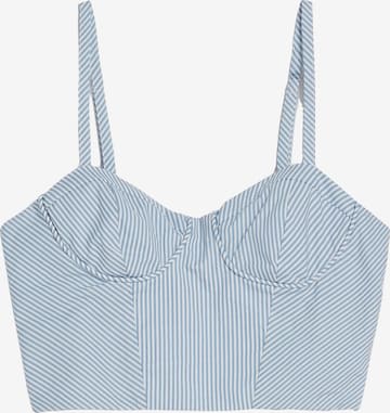 Bershka Top - kék: elől