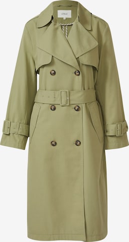 s.Oliver Between-Seasons Coat in Green: front