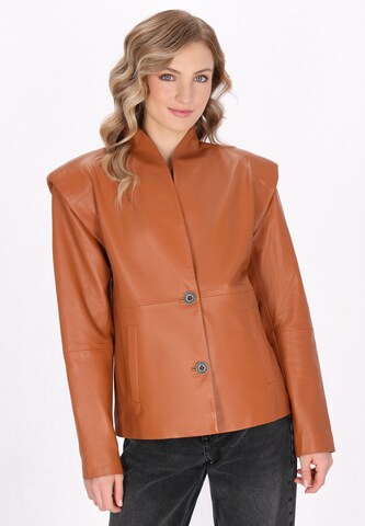 DreiMaster Vintage Tussenjas in Bruin: voorkant
