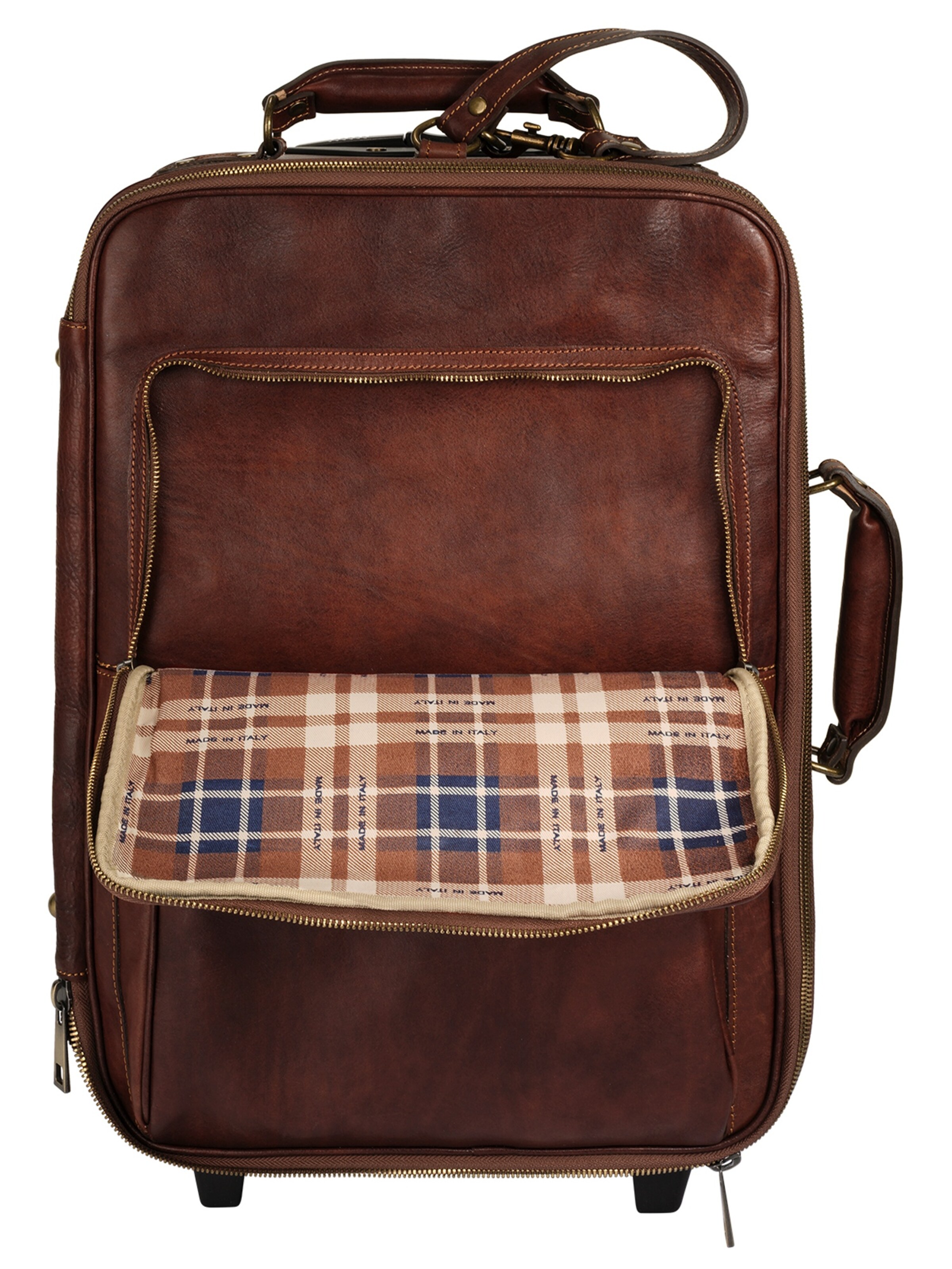 Valisette 'PERUGIA' piké en marron