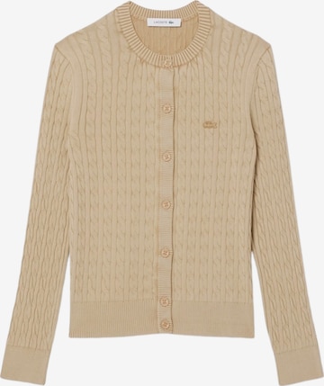 LACOSTE Neuletakki värissä beige: etupuoli