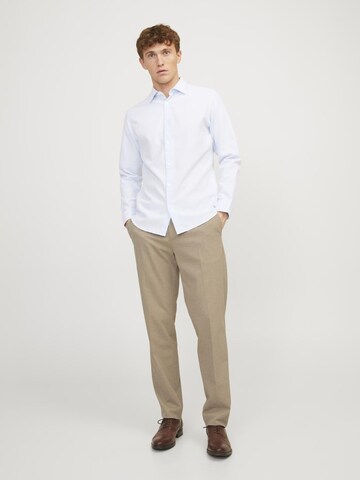 JACK & JONES Slimfit Bandplooibroek in Beige