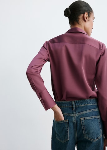 MANGO Blouse 'IDEALE' in Purple