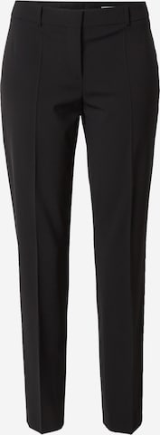 BOSS Black Slim fit Pleated Pants 'Tiluna' in Black: front