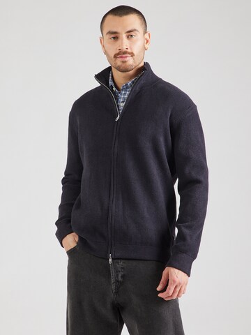 NN07 Strickjacke 'Danny' in Schwarz: Vorderseite