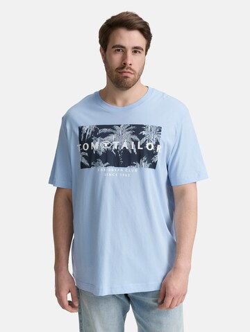 TOM TAILOR Men + T-Shirt in Blau: Vorderseite