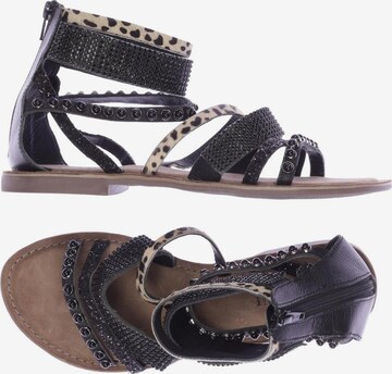LAZAMANI Sandals & High-Heeled Sandals in 39 in Black: front