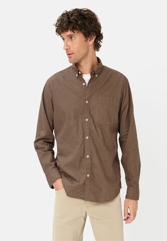 CAMEL ACTIVE Regular fit Button Up Shirt in Brown: front