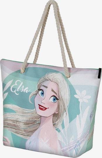 DISNEY Strandtasche 'Frozen' in braun / smaragd / rosa / rot, Produktansicht