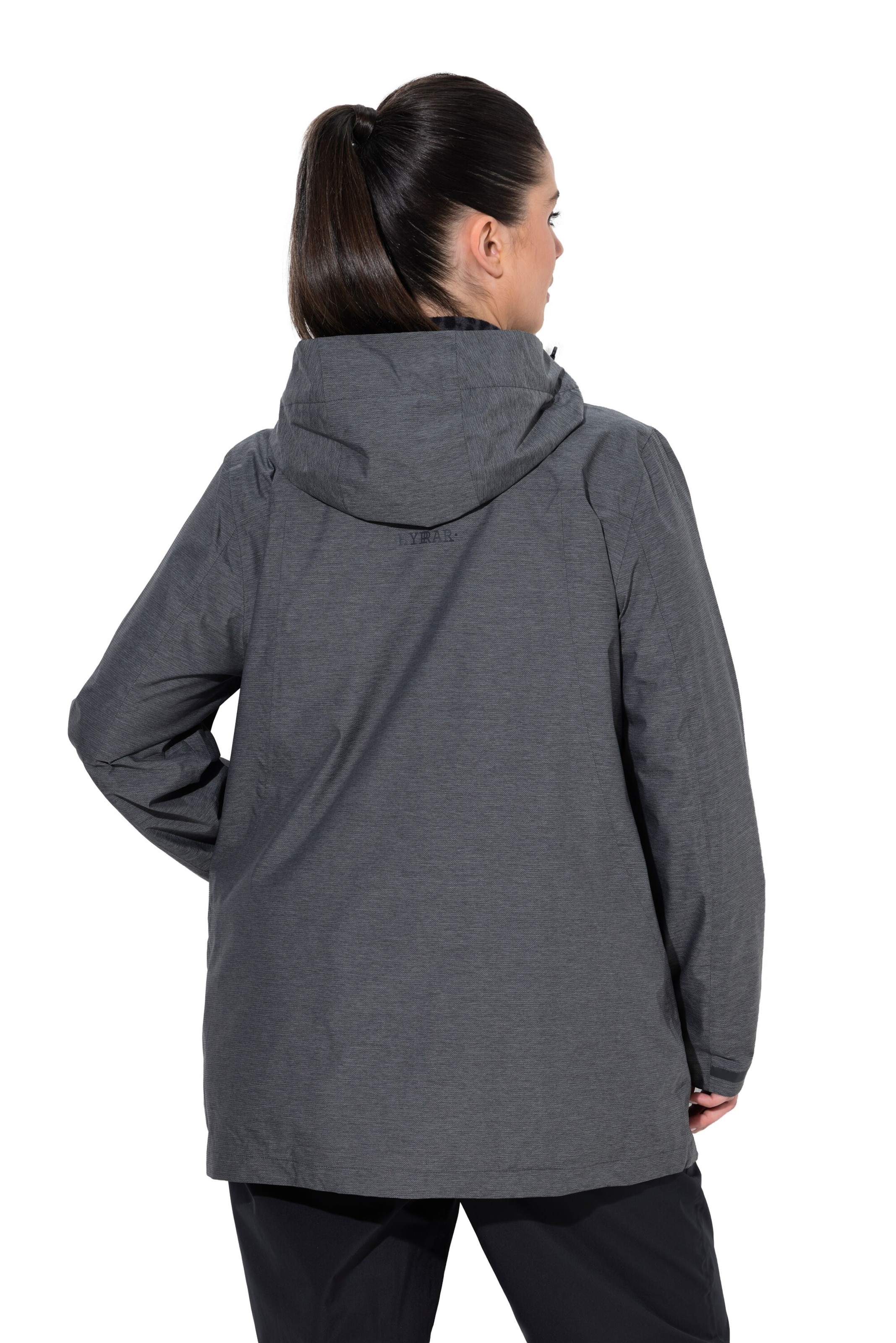 Ulla Popken Weatherproof jacket in Grey