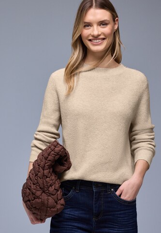 STREET ONE Pullover in Beige: Vorderseite