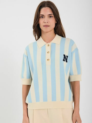 Pull-over ' Varsity ' NORR en bleu : devant