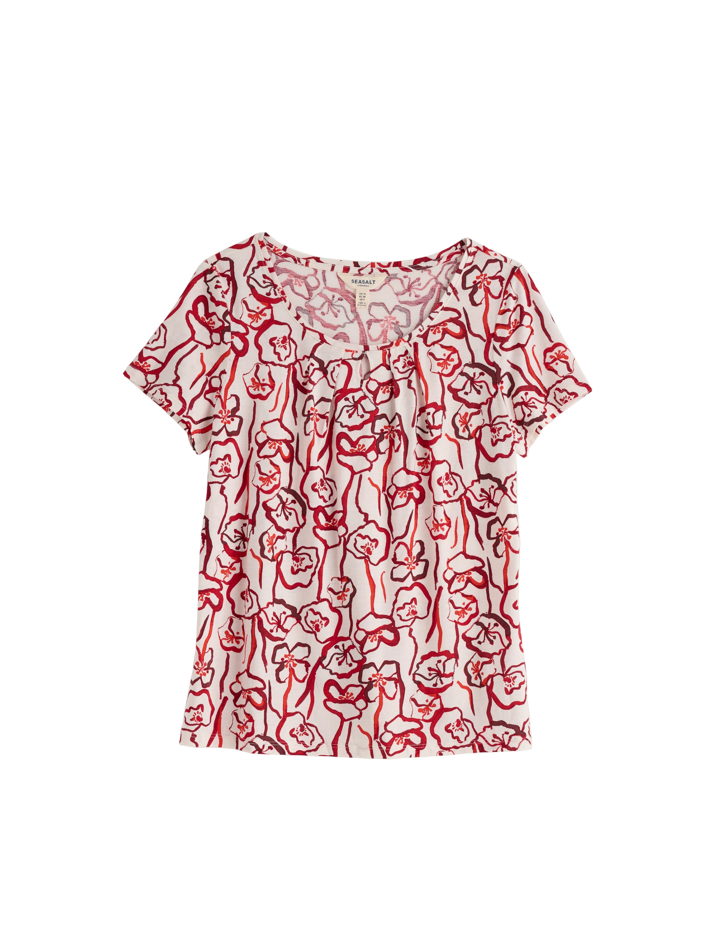 Seasalt Cornwall Shirt 'Appletree' in Wit: voorkant