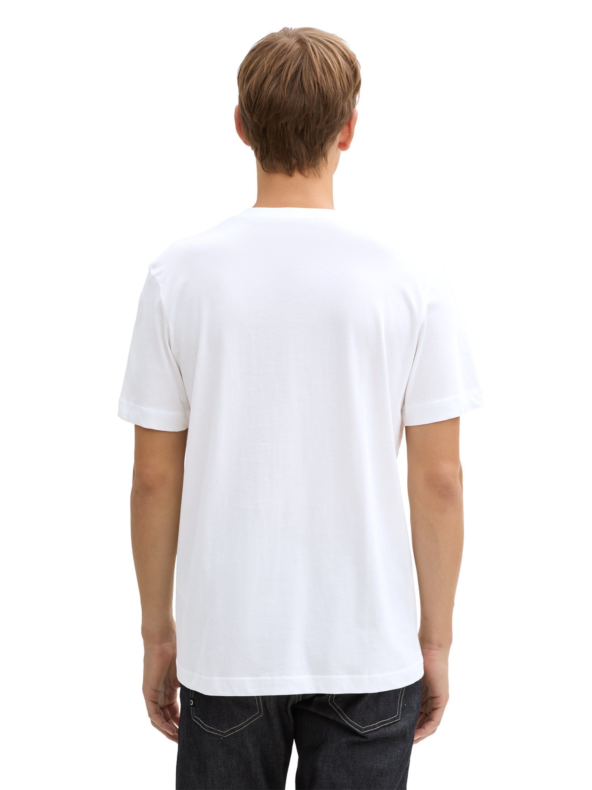 TOM TAILOR T-Shirt in Weiß