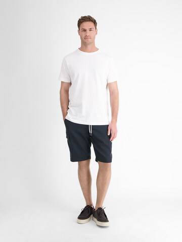 LERROS Regular Modische Cargo-Jog-Bermuda in Blau: Vorderseite