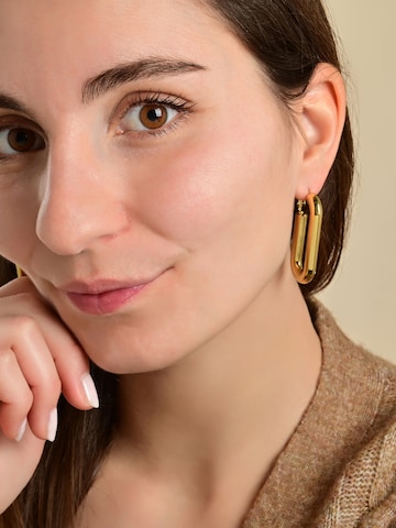 Akzent Earrings 'wasserfest' in Gold