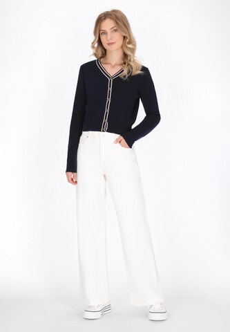 DreiMaster Maritim Gebreid vest in Blauw