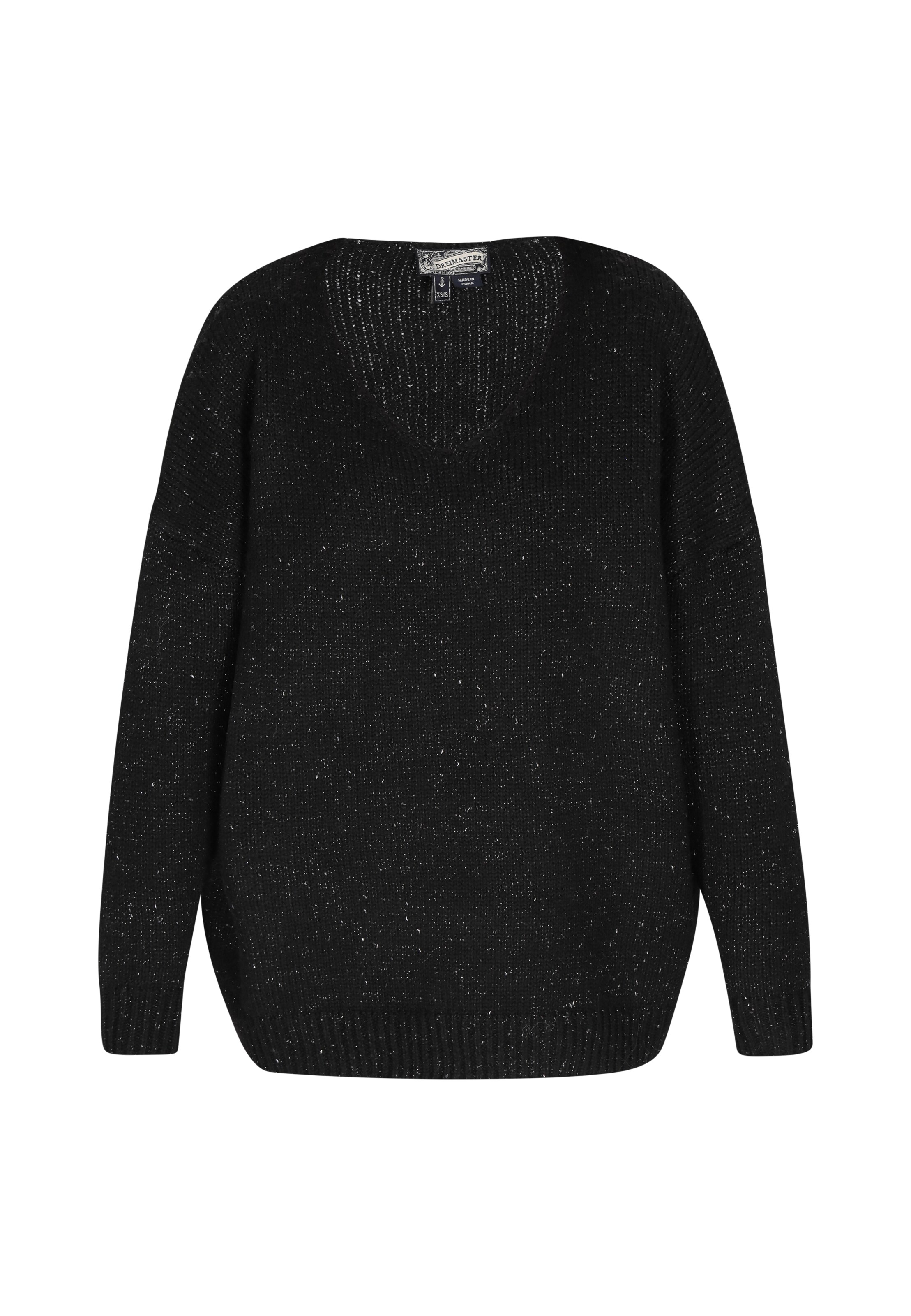 DreiMaster Vintage Pulóver - fekete: elől