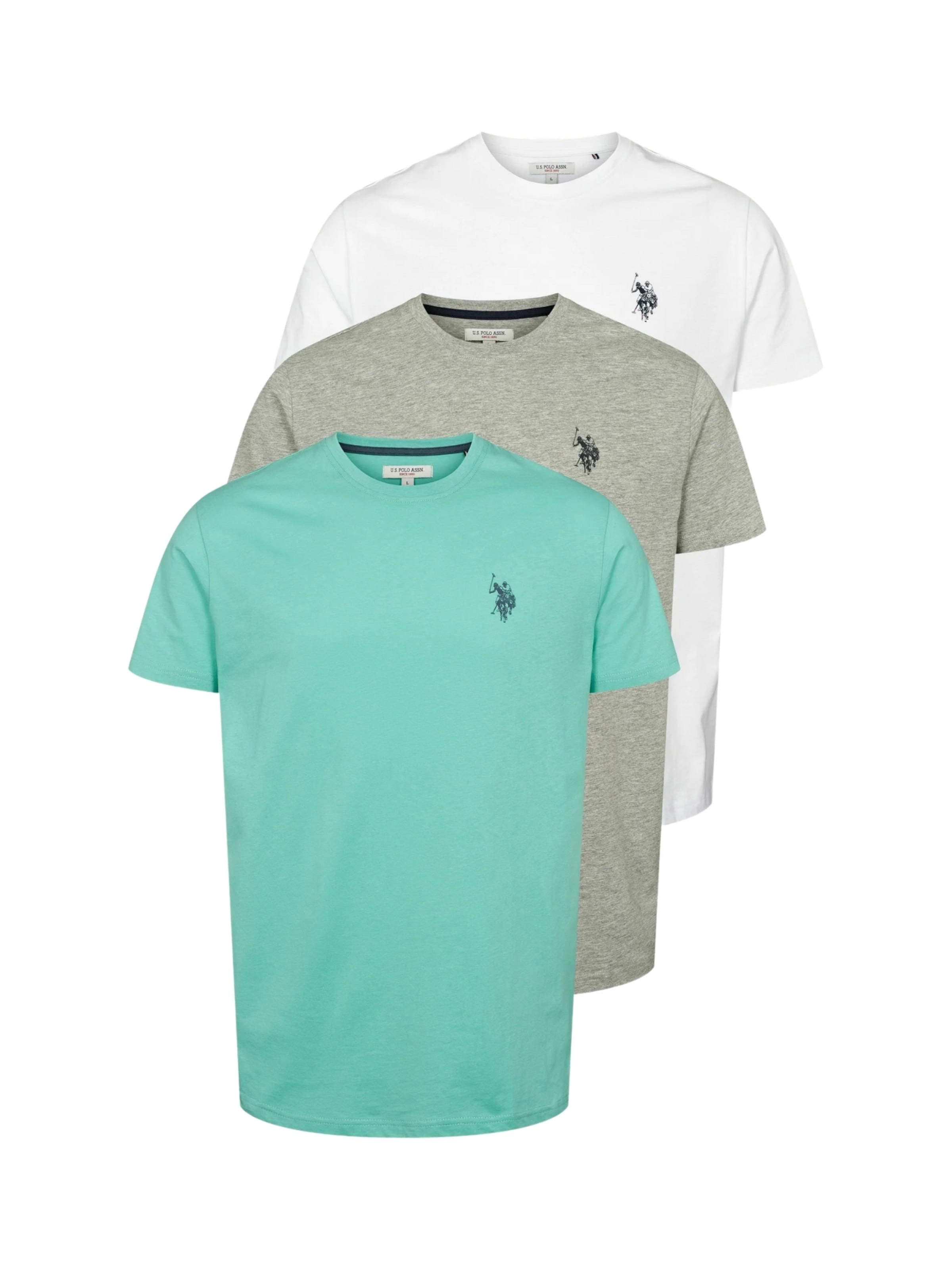 U.S. POLO ASSN. T-Shirt 'UMBetil' in Grau: Vorderseite