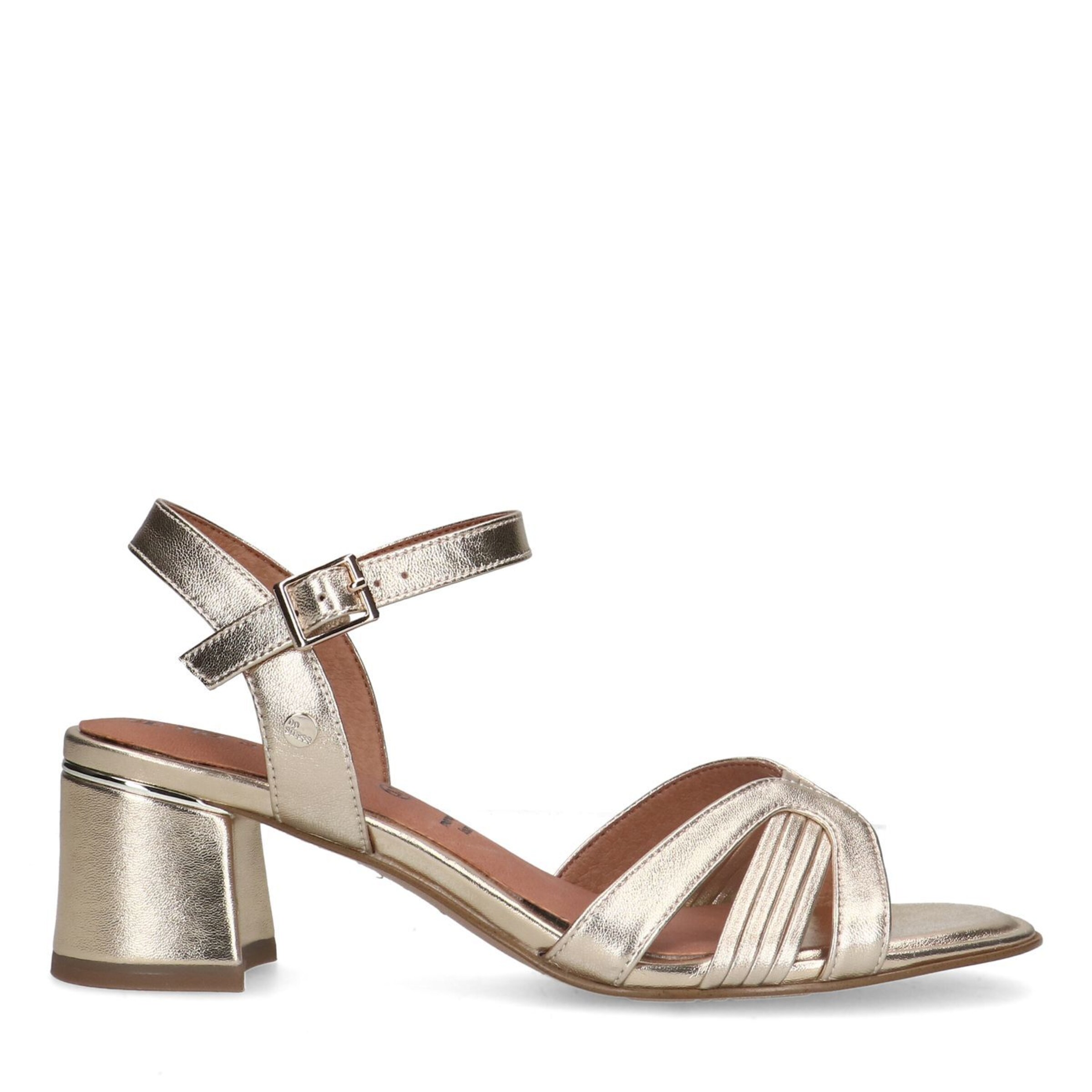 Sandales à lanières no stress en or