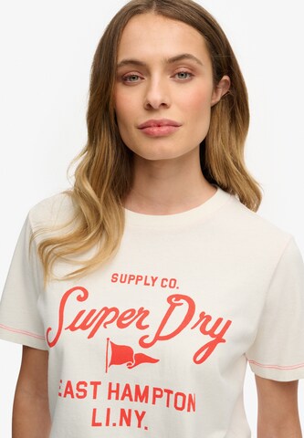 T-shirt 'Heritage Hamptons' Superdry & Co en beige