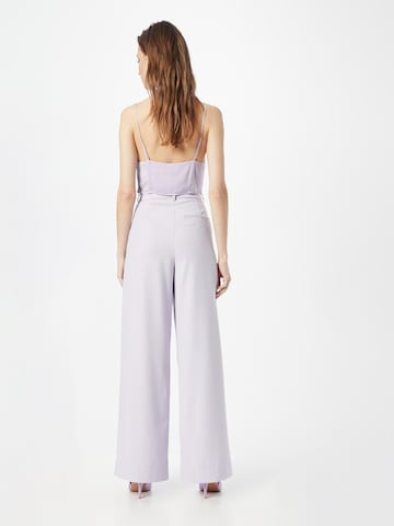 Gestuz Wide leg Pleat-front trousers 'Paula' in Purple