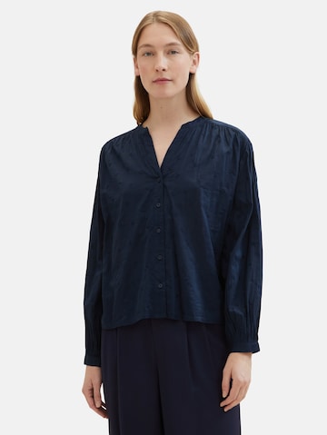 Camicia da donna di TOM TAILOR in blu: frontale