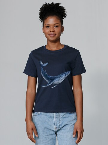 T-shirt ' Wal ' Watapparel en bleu : devant